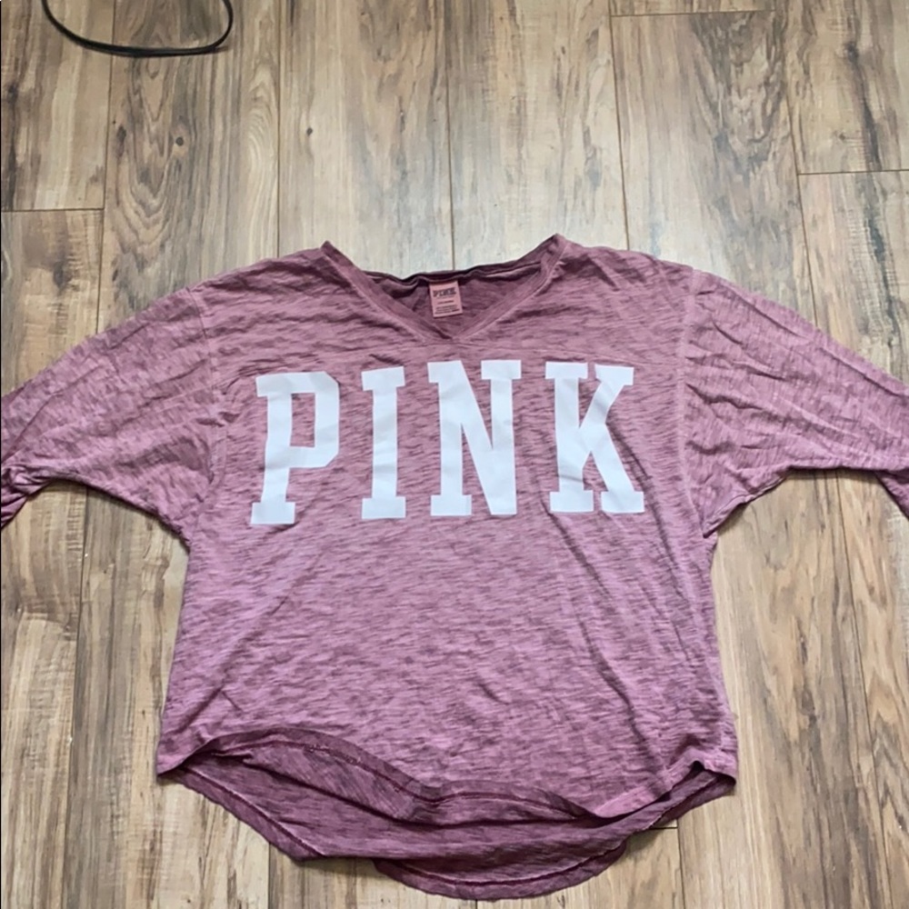 PINK long sleeve top size L